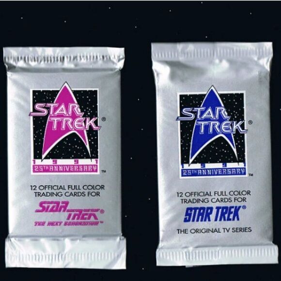 1991 Star Trek 25th Anniversary Series Collector Cards. Three Packs! (3) - Picture 1 of 5